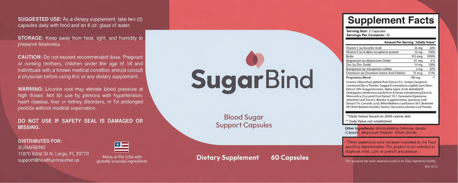 sugarbind label